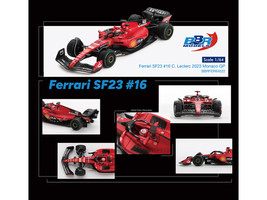 Ferrari SF 23 #16 Charles Leclerc Formula One F1 Monaco GP 2023 1/64 Diecast Model Car BBR BBRFER64022
