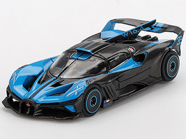 Bugatti Bolide Presentation Blue and Carbon Fiber Limited Edition 1/64 Diecast Model Car Mini GT MGT01063