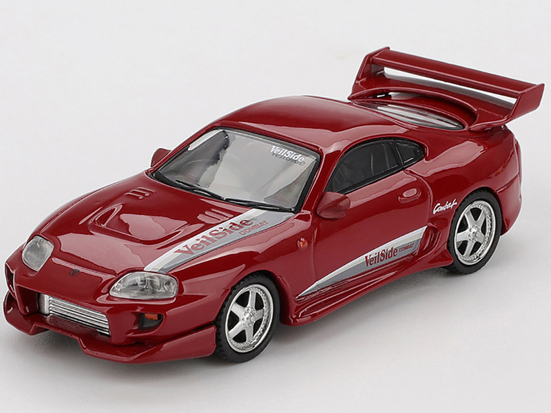Toyota Supra VeilSide Combat V I Red Limited Edition 1/64 Diecast Model Car Mini GT MGT01094