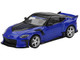 Nissan Z VeilSide FFZ400 Seiran Blue Metallic with Black Top Limited Edition 1/64 Diecast Model Car Mini GT MGT01167