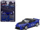 Nissan Z VeilSide FFZ400 Seiran Blue Metallic with Black Top Limited Edition 1/64 Diecast Model Car Mini GT MGT01167