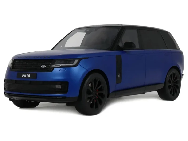 2024 Range Rover P615 SV Blue Metallic with Black Top 1/18 Model Car GT Spirit GT540