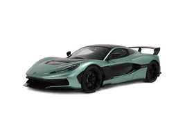 2024 Rimac Nevera R Green Metallic with Black Top 1/18 Model Car GT Spirit GT547