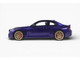 2025 BMW M2 CS Blue Metallic with Black Top 1/18 Model Car GT Spirit GT552