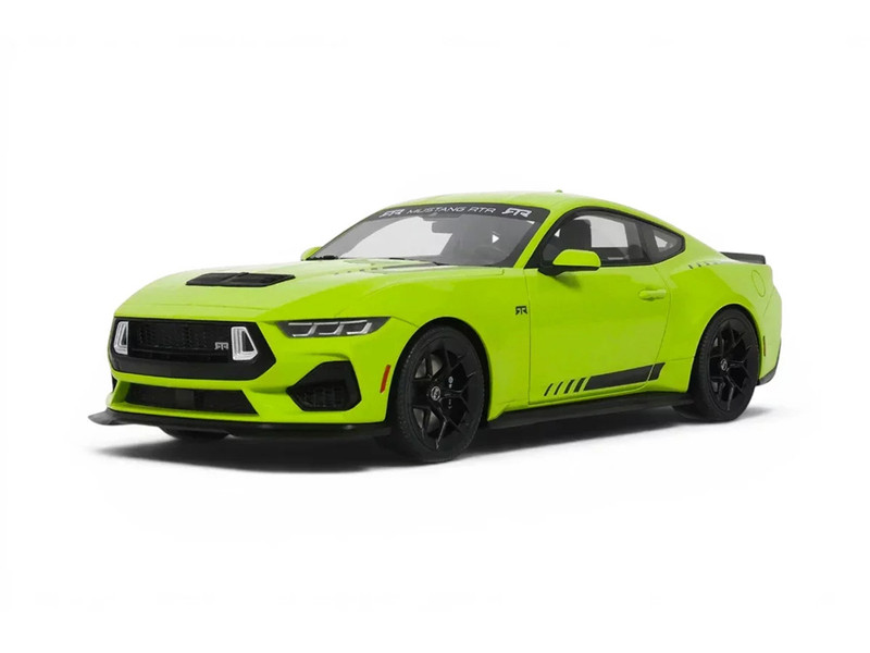 2025 Ford Mustang RTR Spec 3 Lime Green 1/18 Model Car GT Spirit GT565