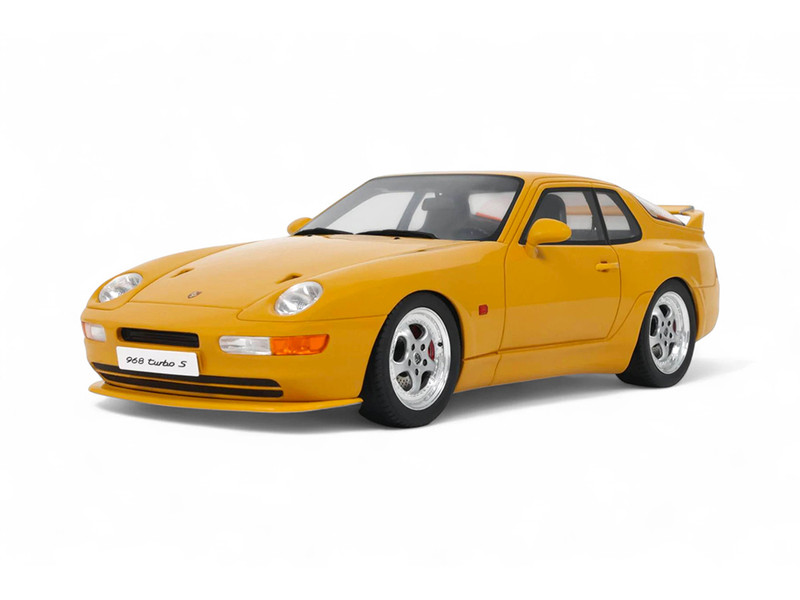 1993 Porsche 968 Turbo S Yellow 1/18 Model Car GT Spirit GT947