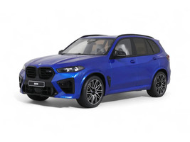2023 BMW X5 M Competition Blue Metallic with Black Top 1/18 Model Car GT Spirit GT967