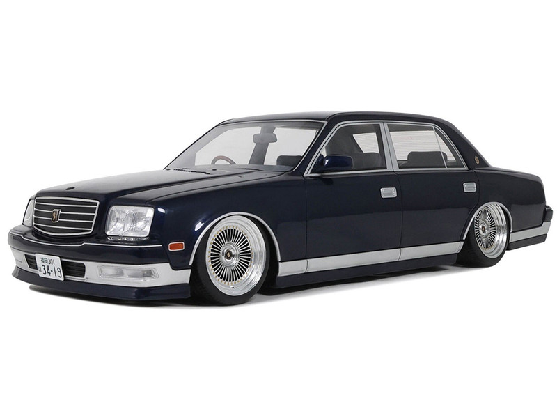 2008 Toyota Century V12 Stance RHD Right Hand Drive Blue Mica Limited Edition to 999 pieces Worldwide 1/18 Model Car Otto Mobile OT1218
