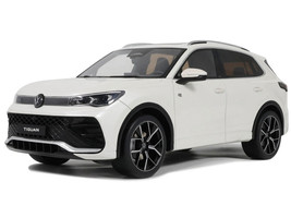 2024 Volkswagen Tiguan E Tsi R Line Oryx White Pearl Limited Edition to 999 pieces Worldwide 1/18 Model Car Otto Mobile OT1219