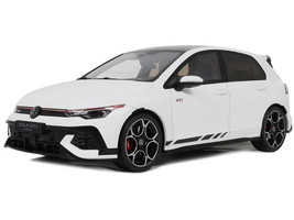 2024 Volkswagen Golf Mk.8 GTi Clubsport Pure White Limited Edition to 999 pieces Worldwide 1/18 Model Car Otto Mobile OT1221