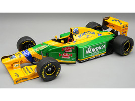 Benetton B193B Michele Alboreto Test Car Formula One F1 Barcelona Test 1993 Mythos Series with Display Case Limited Edition to 20 pieces Worldwide 1/18 Model Car Tecnomodel TM18-377A