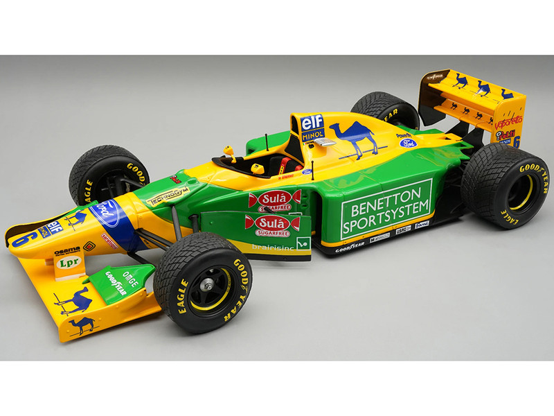 Benetton B193B #6 Riccardo Patrese 3rd Place Formula One F1 British GP 1993 Mythos Series with Display Case Limited Edition to 25 pieces Worldwide 1/18 Model Car Tecnomodel TM18-377C