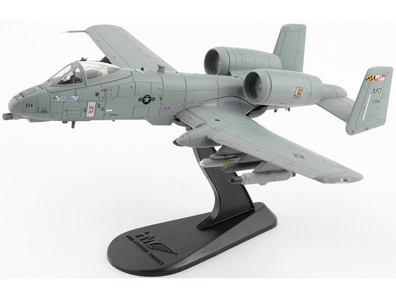 Fairchild Republic A 10C Thunderbolt II Attack Aircraft 80 0283 Maryland Farewell 104 FS Maryland ANG 2025 United States Air Force Air Power Series 1/72 Diecast Model Hobby Master HA1343