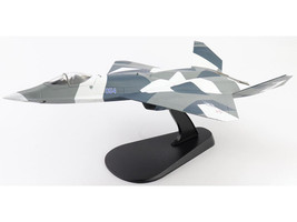Northrop F 23 Black Widow II Stealth Fighter Aircraft Blue 054 Su 57 Aggressor What If Scheme 65th AGRS Nellis AFB United States Air Force Air Power Series 1/72 Diecast Model Hobby Master HA2852