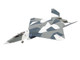 Northrop F 23 Black Widow II Stealth Fighter Aircraft Blue 054 Su 57 Aggressor What If Scheme 65th AGRS Nellis AFB United States Air Force Air Power Series 1/72 Diecast Model Hobby Master HA2852