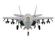 Lockheed Martin F 35A Lightning II Aircraft 22 5696 1000th Lightning II 176th FS Wisconsin ANG 2004 United States Air Force Air Power Series 1/72 Diecast Model Hobby Master HA4448
