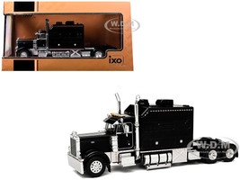 2002 Peterbilt 379 Custom Truck Tractor Black 1/64 Diecast Model IXO Models 64TR016B