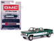1973 GMC Sierra Grande 3500 Crew Cab Dually Pickup Truck Green and White 1/64 Diecast Model Car IXO Models IA64006