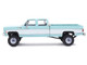 1978 Chevrolet Silverado K30 Crew Cab Pickup Truck Light Blue and White with Blue Interior 1/64 Diecast Model Car IXO Models IA64007