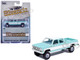 1978 Chevrolet Silverado K30 Crew Cab Pickup Truck Light Blue and White with Blue Interior 1/64 Diecast Model Car IXO Models IA64007