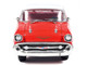 1957 Chevrolet Bel Air Red with White Top and Red Interior 1/64 Diecast Model Car IXO Models IA64008