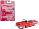 1957 Chevrolet Bel Air Red with White Top and Red Interior 1/64 Diecast Model Car IXO Models IA64008
