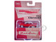 1957 Chevrolet Bel Air Red with White Top and Red Interior 1/64 Diecast Model Car IXO Models IA64008