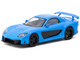 Mazda RX 7 VeilSide Fortune7 RHD Right Hand Drive Blue Global64 Series 1/64 Diecast Model Car Tarmac Works T64G-075-BL
