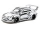 RWB 993 Designed by Joshua Vides Black and White Hobby64 Series 1/64 Diecast Model Car Tarmac Works T64-TL017-JV