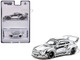 RWB 993 Designed by Joshua Vides Black and White Hobby64 Series 1/64 Diecast Model Car Tarmac Works T64-TL017-JV