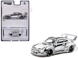 RWB 993 Designed by Joshua Vides Black and White Hobby64 Series 1/64 Diecast Model Car Tarmac Works T64-TL017-JV