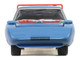 1969 Dodge Charger Daytona Blue with Red Stripes America 250 Edition Anniversary Collection Series 18 1/64 Diecast Model Car Greenlight 28180F