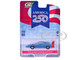 1969 Dodge Charger Daytona Blue with Red Stripes America 250 Edition Anniversary Collection Series 18 1/64 Diecast Model Car Greenlight 28180F