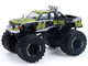 1986 Chevrolet S10 Monster Truck #24 Raptor Black and Green with Graphics Kings of Crunch Hendrick Motorsports Tribute Special Edition 1/64 Diecast Model Car Greenlight 49180C