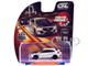 2018 Honda Civic Type R FK8 RHD Right Hand Drive Championship White with Carbon Hood Tokyo Torque Series 10 1/64 Diecast Model Car Greenlight 235110F