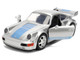 Porsche 911 Carrera RS 3 8 Mirage Silver Metallic with Blue Stripes Transformers Rise of the Beasts 2023 Movie Hollywood Rides Series 1/32 Diecast Model Car Jada 36210 Porsche 911 Carrera RS 3 8 Mirage Silver Metallic with Blue Stripes Transformers Rise of the Beasts 2023 Movie Hollywood Rides Series 1/32 Diecast Model Car Jada 36210