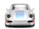 Porsche 911 Carrera RS 3 8 Mirage Silver Metallic with Blue Stripes Transformers Rise of the Beasts 2023 Movie Hollywood Rides Series 1/32 Diecast Model Car Jada 36210 Porsche 911 Carrera RS 3 8 Mirage Silver Metallic with Blue Stripes Transformers Rise of the Beasts 2023 Movie Hollywood Rides Series 1/32 Diecast Model Car Jada 36210