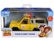 Pizza Planet Truck Yellow Weathered with Beige Camper Toy Story 1995 Movie Hollywood Rides Series 1/32 Diecast Model Car Jada JA36301