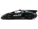 Lamborghini Veneno Police Matt Black Hyper Spec Series 1/24 Diecast Model Car Jada 37756 Lamborghini Veneno Police Matt Black Hyper Spec Series 1/24 Diecast Model Car Jada 37756