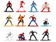 Set of 12 Diecast Figures Spider Man Franchise Nano Metalfigs Series Diecast Models Jada 37378 Set of 12 Diecast Figures Spider Man Franchise Nano Metalfigs Series Diecast Models Jada 37378