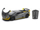 Lamborghini Huracan STO Matt Gray Metallic with Yellow Accents 1/64 Diecast Model Car Pop Race PR640242 Lamborghini Huracan STO Matt Gray Metallic with Yellow Accents 1/64 Diecast Model Car Pop Race PR640242