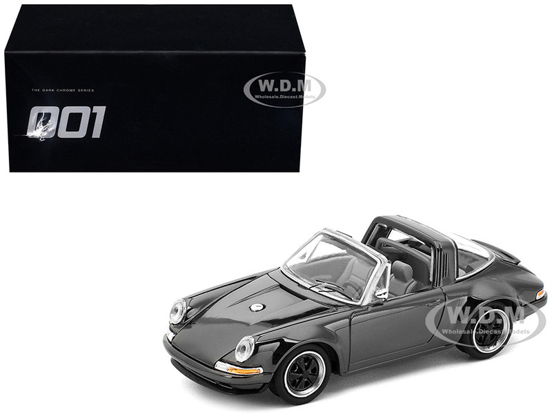 Singer Targa Dark Chrome The Dark Chrome Series 1/64 Diecast Model Car Pop Race PRDC001