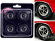 Super Sport Wheel and Tire Set of 4 pieces from 1970 Chevrolet Chevelle SS for 1/18 Scale Models ACME A1805530W Super Sport Wheel and Tire Set of 4 pieces from 1970 Chevrolet Chevelle SS for 1/18 Scale Models ACME A1805530W