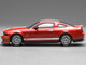 2007 Ford Mustang Shelby GT500 Torch Red with White Stripes 1/64 Diecast Model Car  MotorHelix Greenlight GL-1251005A