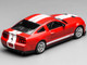 2007 Ford Mustang Shelby GT500 Torch Red with White Stripes 1/64 Diecast Model Car  MotorHelix Greenlight GL-1251005A