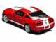 2007 Ford Mustang Shelby GT500 Torch Red with White Stripes 1/64 Diecast Model Car MotorHelix Greenlight GL-1251005A 2007 Ford Mustang Shelby GT500 Torch Red with White Stripes 1/64 Diecast Model Car MotorHelix Greenlight GL-1251005A