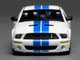 2007 Ford Mustang Shelby GT500 Performance White with Blue Stripes 1/64 Diecast Model Car MotorHelix Greenlight GL-1251005C 2007 Ford Mustang Shelby GT500 Performance White with Blue Stripes 1/64 Diecast Model Car MotorHelix Greenlight GL-1251005C