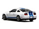 2007 Ford Mustang Shelby GT500 Performance White with Blue Stripes 1/64 Diecast Model Car MotorHelix Greenlight GL-1251005C 2007 Ford Mustang Shelby GT500 Performance White with Blue Stripes 1/64 Diecast Model Car MotorHelix Greenlight GL-1251005C