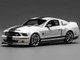 2007 Ford Mustang Shelby GT500 Super Snake Performance White with Matt Black Stripes 1/64 Diecast Model Car MotorHelix & Greenlight GL-1251006A