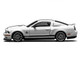 2007 Ford Mustang Shelby GT500 Super Snake Performance White with Matt Black Stripes 1/64 Diecast Model Car MotorHelix & Greenlight GL-1251006A